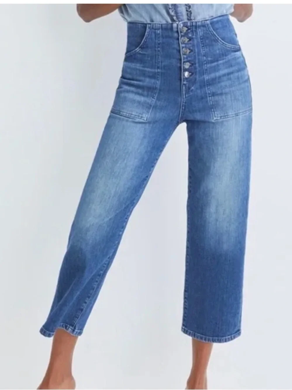 Veronica Beard Crosbie crop jeans - Picture 1 of 9